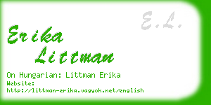 erika littman business card